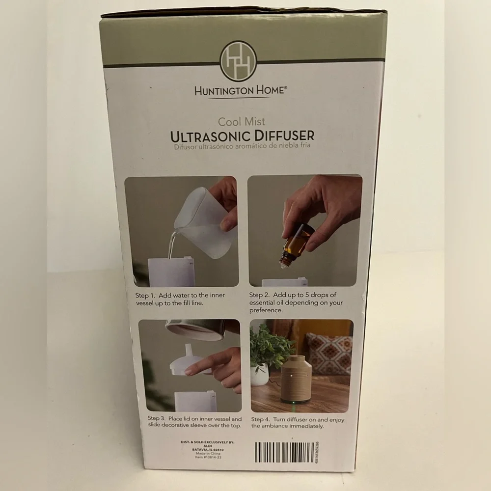 HUNTINGTON HOME Cool Mist Ultrasonic Diffuser